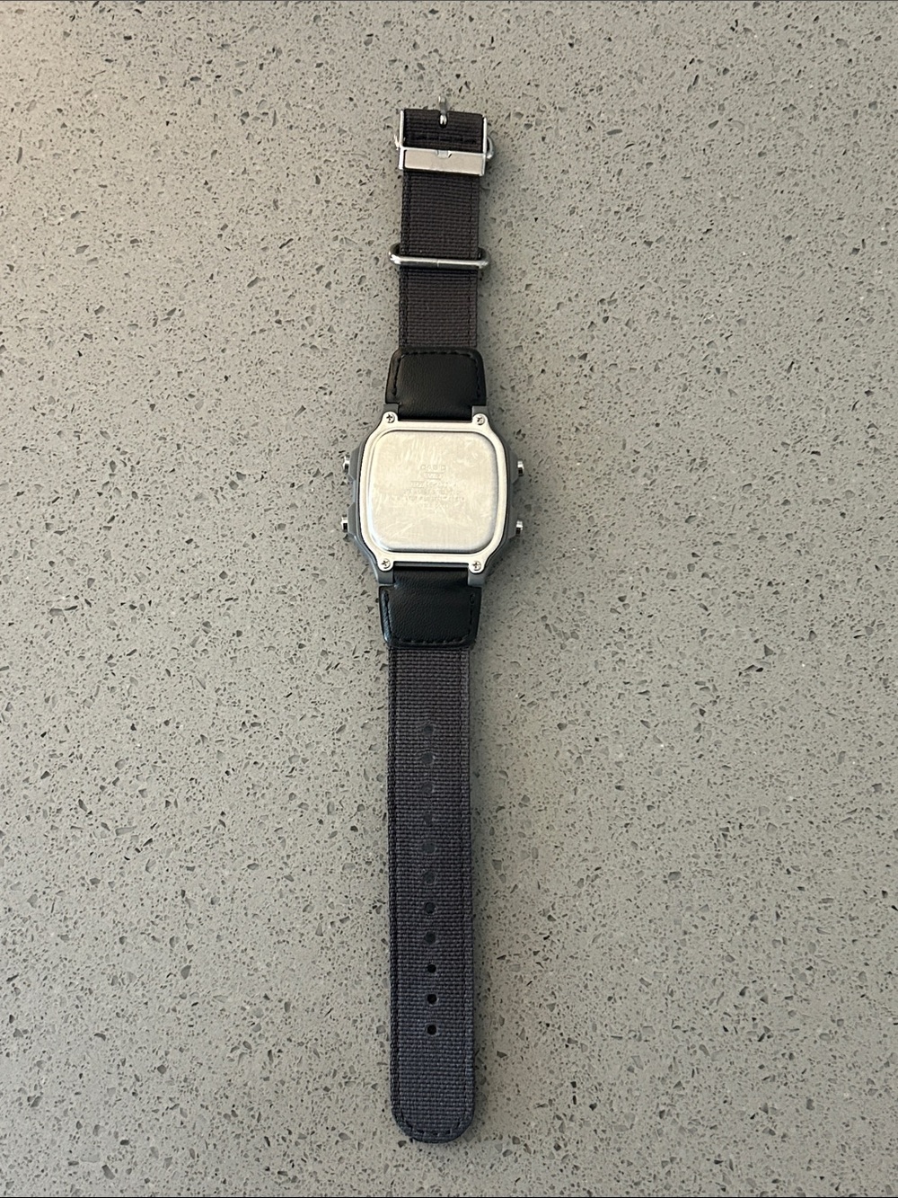 Casio Digital World Time Illuminator Watch - Black and Silver - Picture 4 of 4